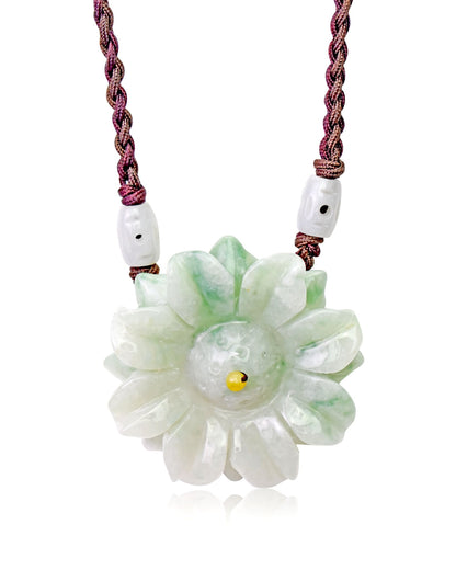 Anniversary Gift a Luxury Sunflower Necklace for Women Sunflower Jewellery with Spiritual Energy August Birth Flower Necklace