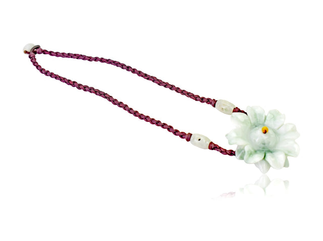 Radiate Joy with the Sunflower Floral Jade Pendant NecklaceNecklacesSerenity Jade