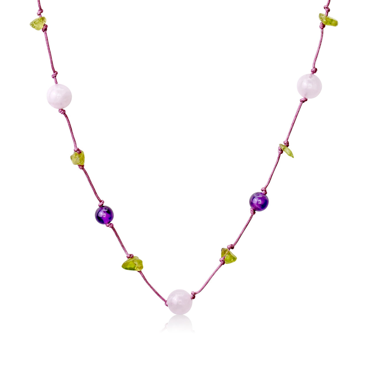 Radiate Love with the Handcrafted Gemstone NecklaceNecklacesSerenity Jade
