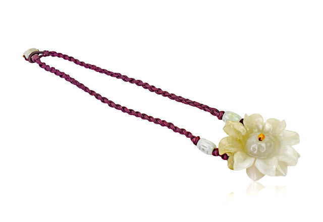 Jade Necklace Women’s Sunflower Necklace a Jade Choker for Her Sunflower Pendants for Joy and Inner Strength Birthday Gift