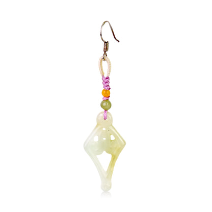 Diamond Shape Jewelry A Women’s Jade Earrings A Designer Statement Earrings Romantic Anniversary Gift