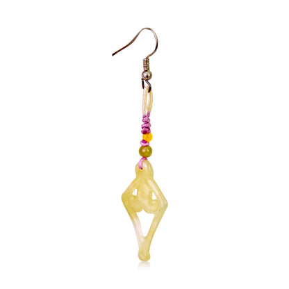 Diamond Shape Jewelry A Women’s Jade Earrings A Designer Statement Earrings Lovely Valentin's Day Gift