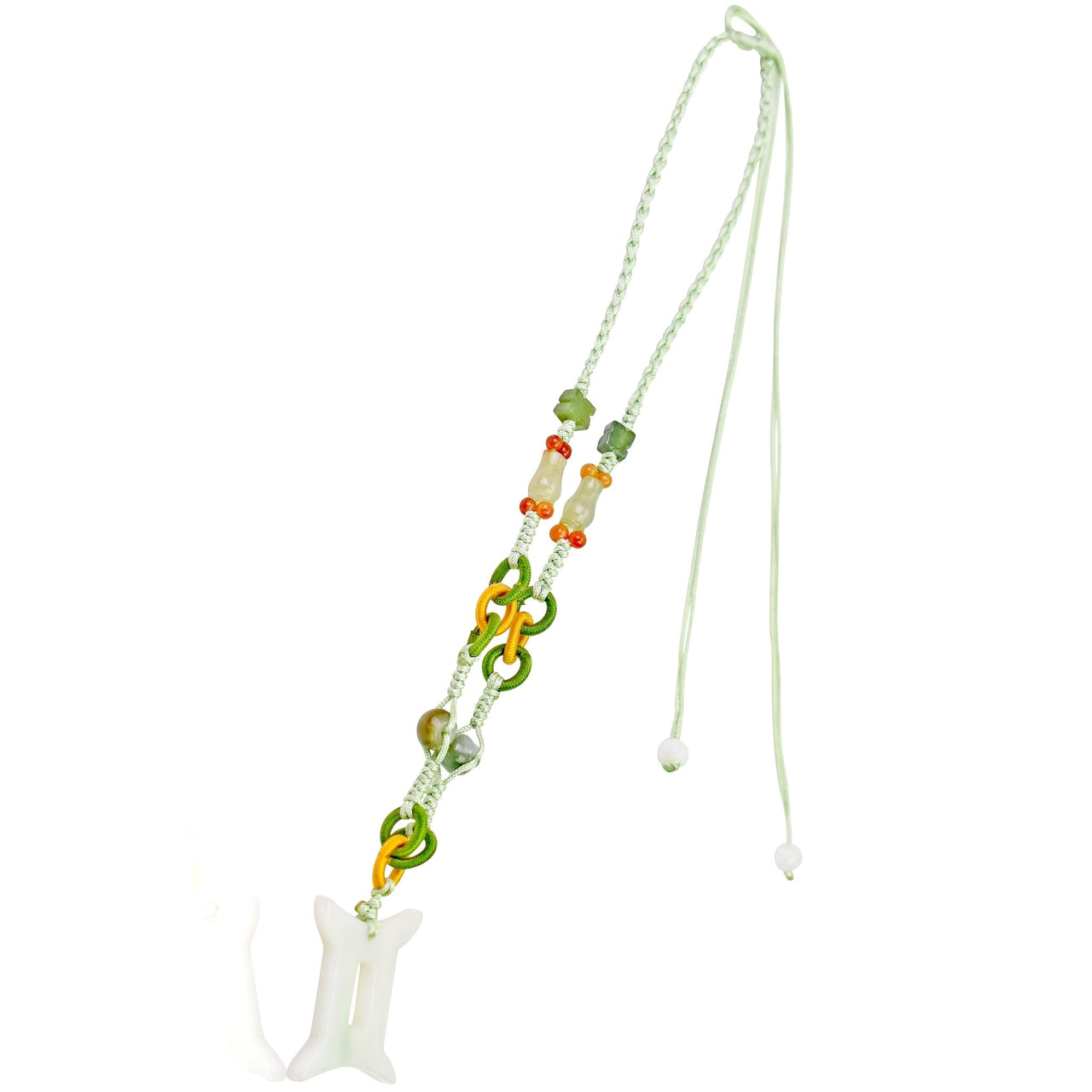 Represent the Gemini Sign with a Handmade Jade PendantNecklacesSerenity Jade