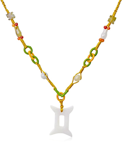 Gemini Pendant For Unisex Gemini Birthstone Necklace For Meaningful Birthday Gemini Astrology Necklace