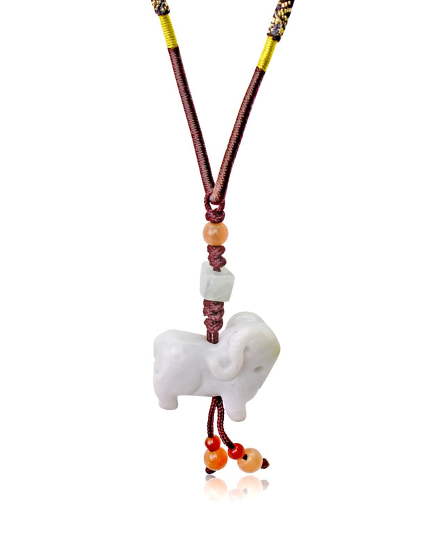 Sheep Zodiac Jade Necklace - Symbol of Kindness, Imagination, and EleganceNecklacesSerenity Jade