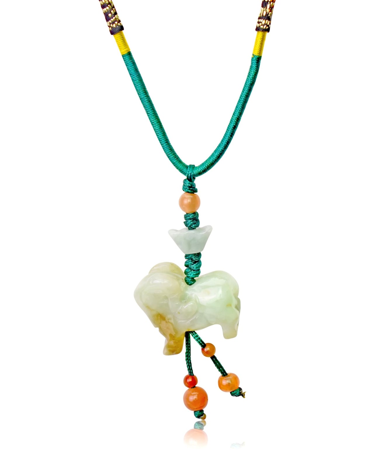 Sheep Zodiac Jade Necklace - Symbol of Kindness, Imagination, and EleganceNecklacesSerenity Jade