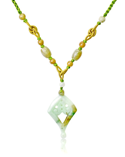 Handcrafted Diamond Shaped Jewelry An Anniversary Necklace For Women’s Handmade Jewelry An Unforgettable Anniversary Gift