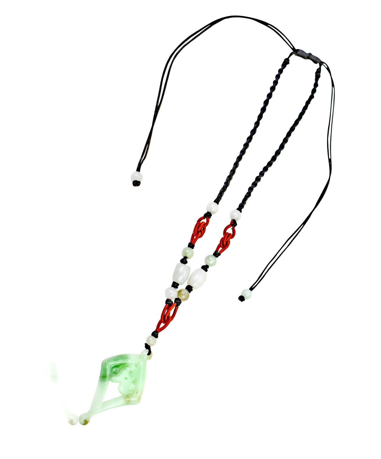 Shine Bright with the Diamond & Lace Jade Pendant NecklaceNecklacesSerenity Jade