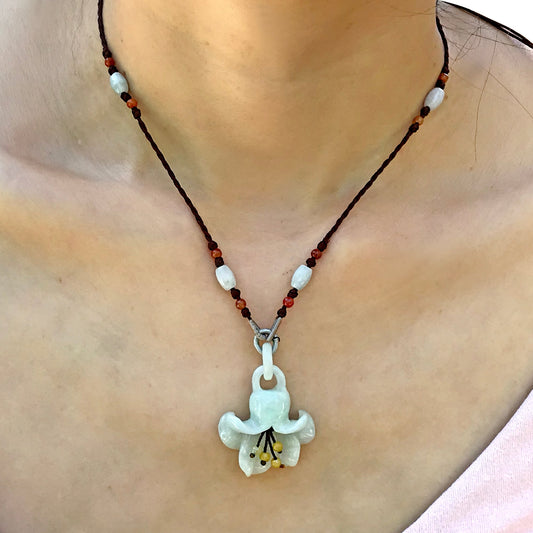 Women Creeping Bell Flower a Necklace with a Flower for Her Personalized Necklace Anniversary Gift of Peace and Abundance