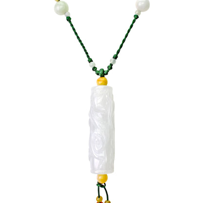 White Jade Jadeite Dragon Pendant Dragon Necklace Jade Pendant Carved For Men Thoughtful Birthday Gift