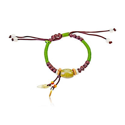 Yellow Jade Personalized Charm Bracelets Stones For Unisex Bracelet Design Stones Birthday Gift For Good Fortune