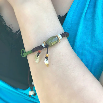 Women Personalized Charm Bracelets Stones For Her Bracelet Design Stones Birthday Gift For Good Fortune