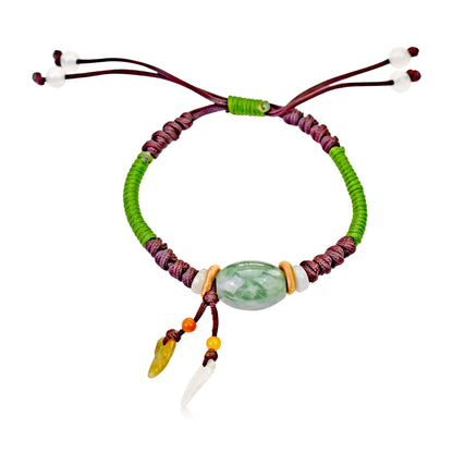 Green Jade Personalized Charm Bracelets Stones For Unisex Bracelet Design Stones Birthday Gift For Good Fortune