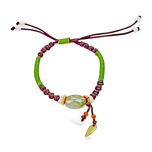 Show Off Your Personal Style with Cute Oblong Shaped Beads Jade BraceletBraceletsSerenity Jade