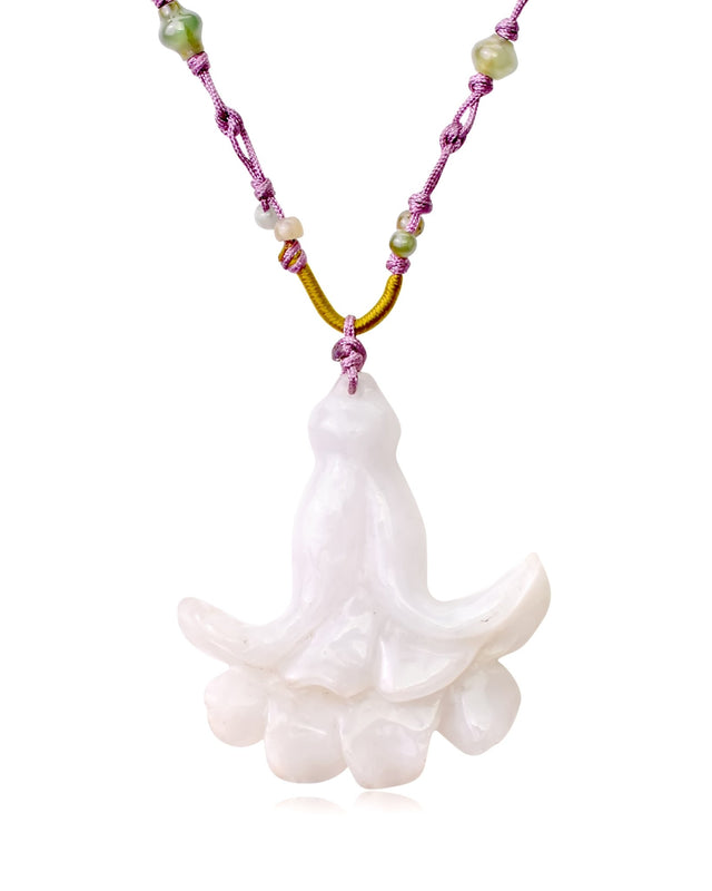 Show Off Your Style with Creative Bellflower Jade NecklaceNecklacesSerenity Jade