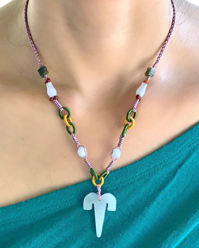 Show Strength and Style with an Aries Astrology Jade NecklaceNecklacesSerenity Jade