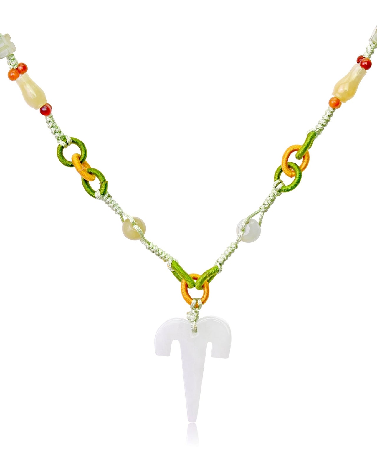 Show Strength and Style with an Aries Astrology Jade NecklaceNecklacesSerenity Jade