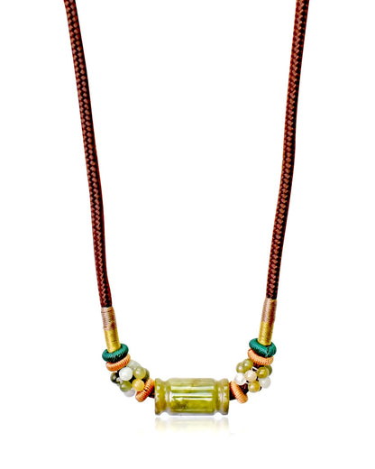 Handmade Mystical Beaded Tube Necklace a Classic Statement Jewelry for Women Tube Necklace Mother’s Day Gift