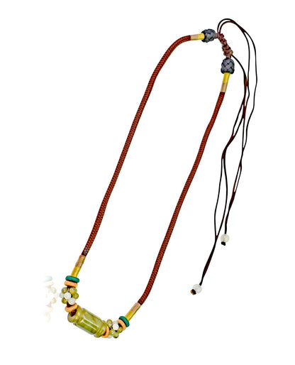 Mystical Beaded Tube Necklace a Classic Statement Jewelry for Women Mother’s Day Gift