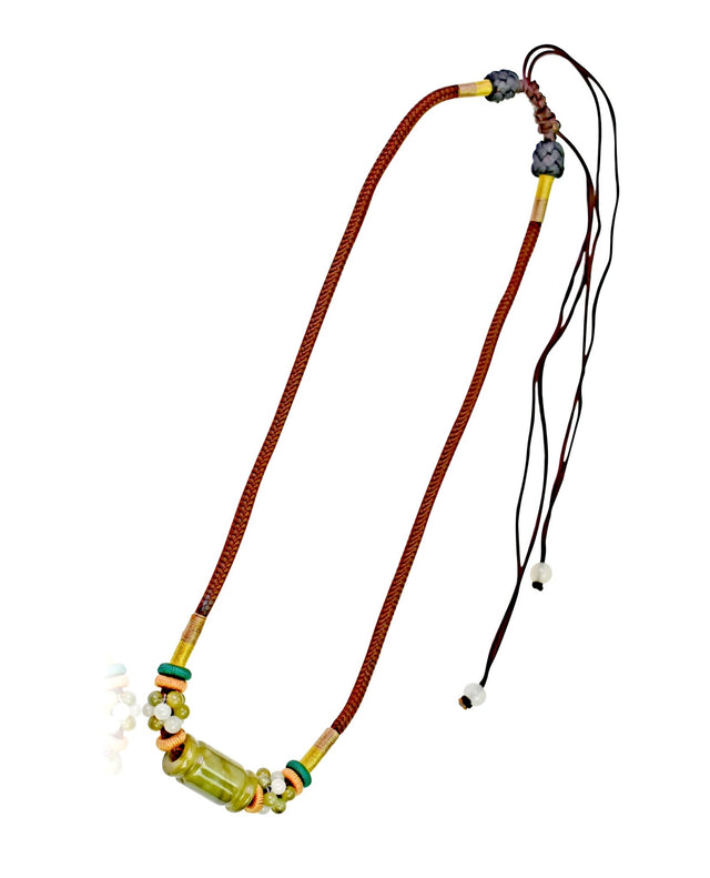 Mystical Beaded Tube Necklace a Classic Statement Jewelry for Women Mother’s Day Gift