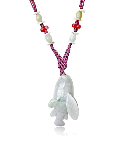 Men Trout Necklace an Ocean Jewellery Green Jade Stone Necklace Unisex for Peace and Flow Birthday Gift