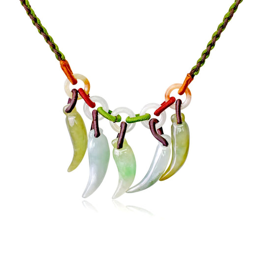 Green Jade Chili Pepper Necklace A Custom Chain Pendant For Women Chili Necklaces Perfect Birthday Gift