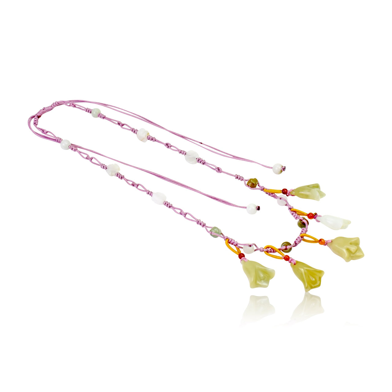 Springtime Dainty Bellflower Handmade Honey NecklaceNecklacesSerenity Jade