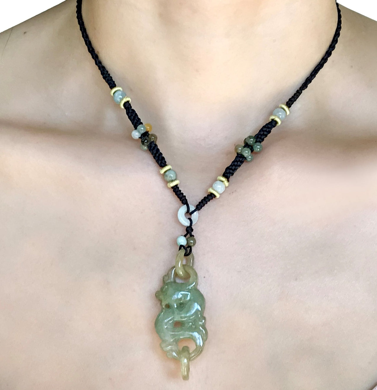 Handcrafted Jewelry with Dragons Necklace for Guys Chinese Dragon Pendant Protection Good Health Birthday Gift