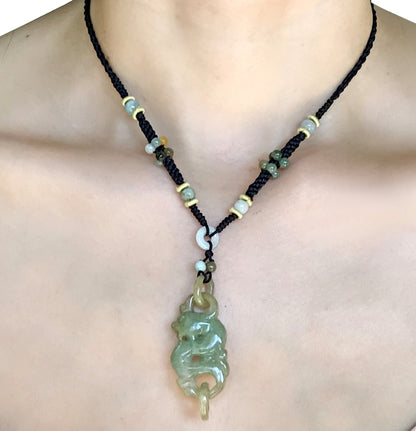 Handcrafted Jewelry with Dragons Necklace for Guys Chinese Dragon Pendant Protection Good Health Birthday Gift