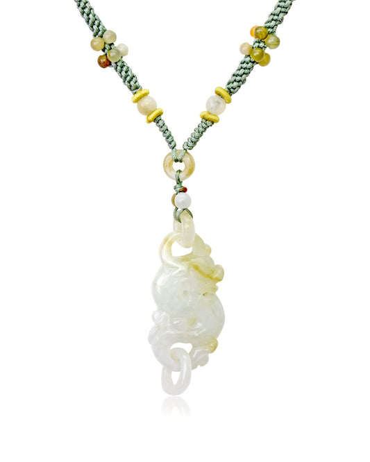 Handmade Jewelry with Dragons Necklace for Guys Chinese Dragon Pendant Protection Good Health Birthday Gift