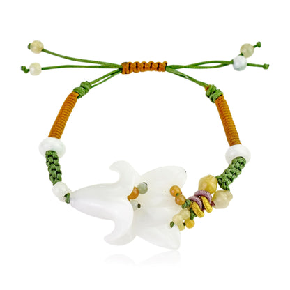 Designer Bellflower Campanula a Bracelet Designs For Women Valentines Bracelet Anniversary Gift