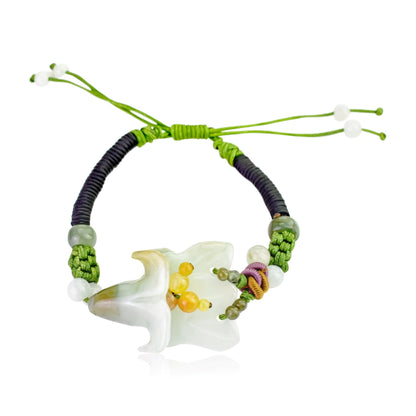 Designer Bellflower Campanula Valentines Bracelet For Her Bracelet Designs For Women Romantic Valentine's Day Gift