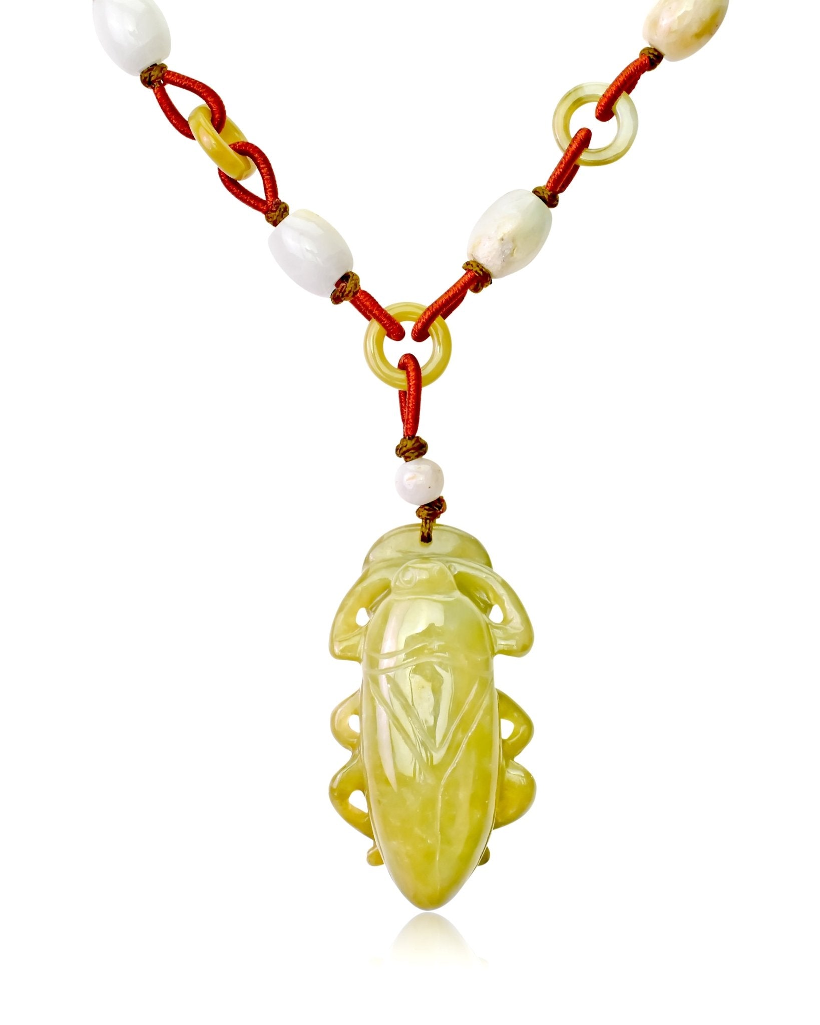 Stand Out with the Colossal Tortoise Beetle Jade Pendant NecklaceNecklacesSerenity Jade