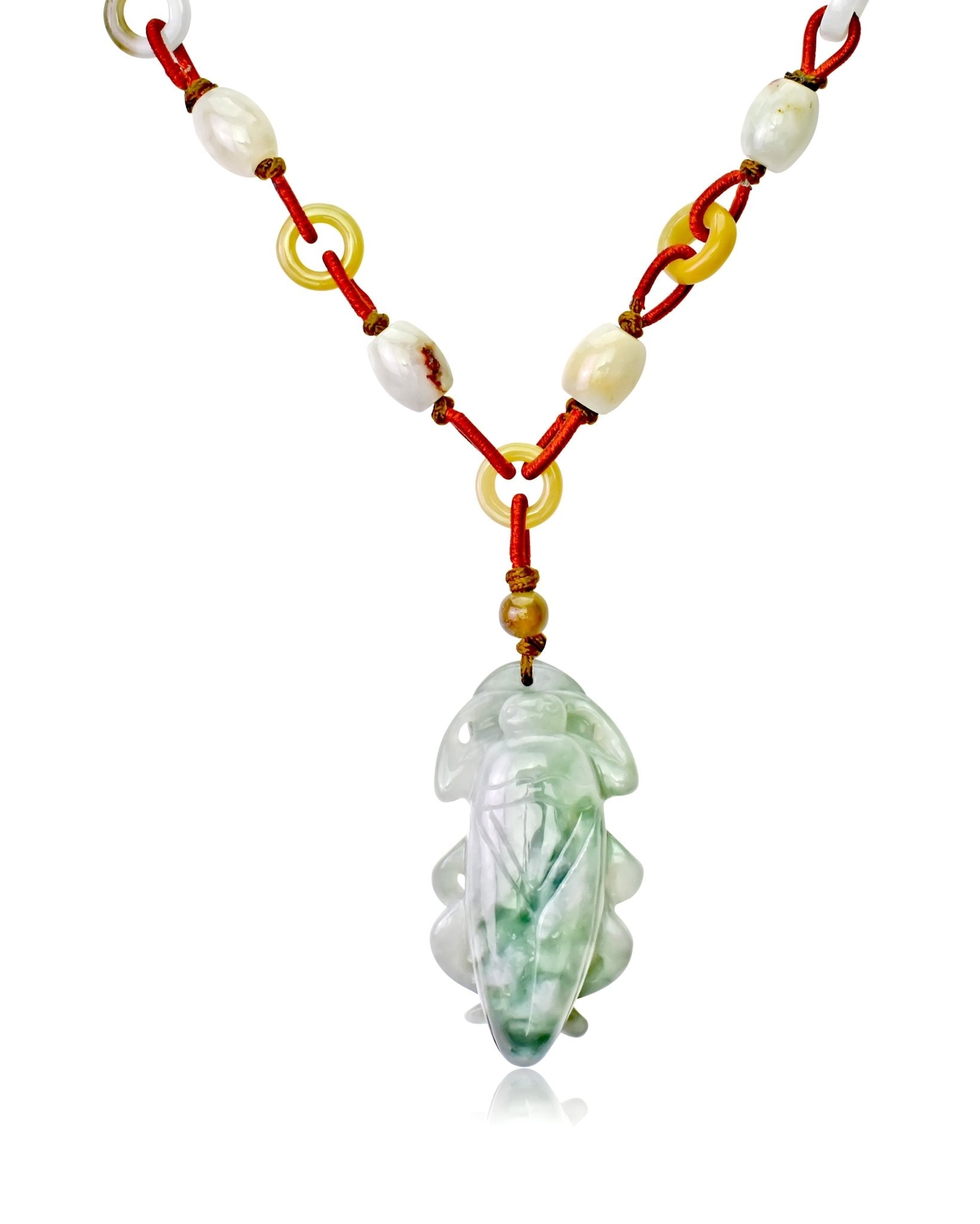 Stand Out with the Colossal Tortoise Beetle Jade Pendant NecklaceNecklacesSerenity Jade