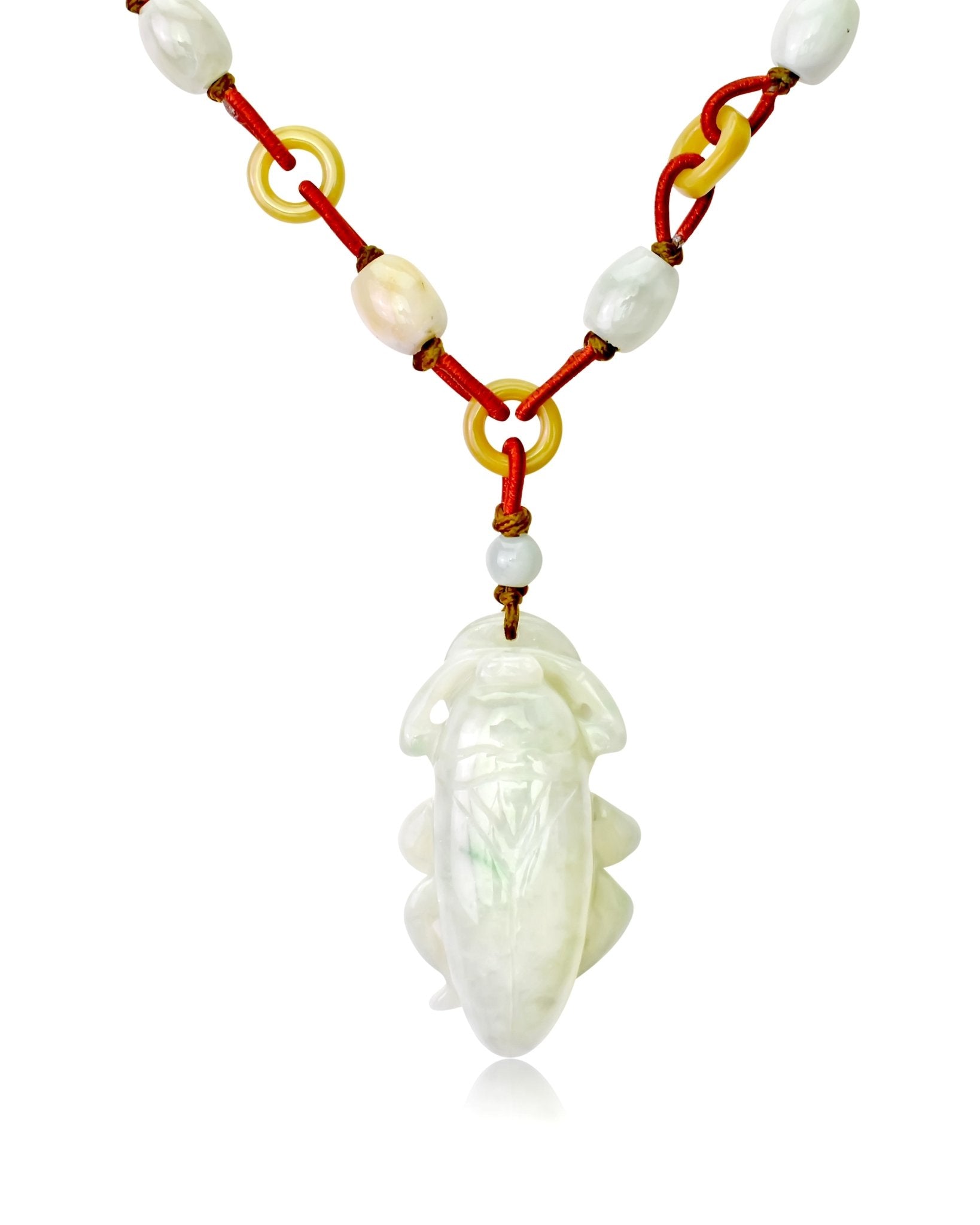 Stand Out with the Colossal Tortoise Beetle Jade Pendant NecklaceNecklacesSerenity Jade