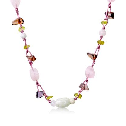 Mom Necklace a Multi Gemstone Necklace Mother’s Day Gift Stone Necklace For Love And Compassion