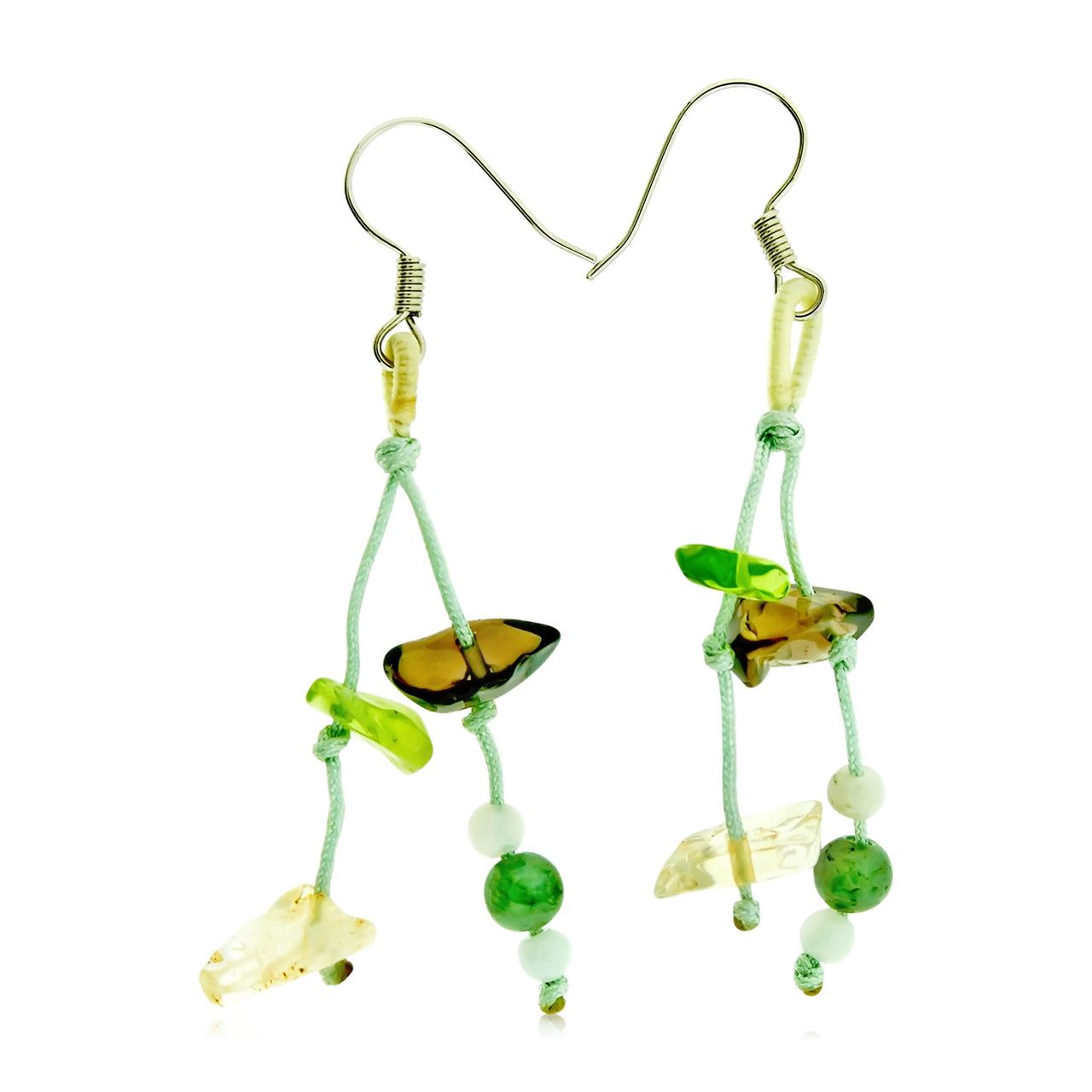 Step Into Spring with Our Radiant Onyx, Citrine, and Peridot Gemstone EarringsEarringsSerenity Jade