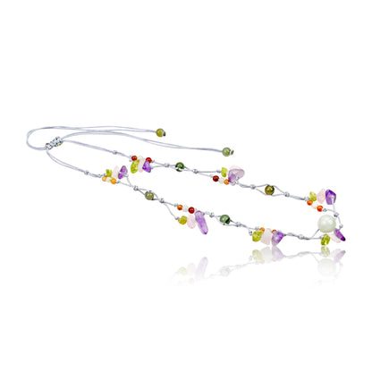 Beads of Jade for Women’s Amethyst Necklace a Purple Amethyst Necklace for Centered Energy and Love