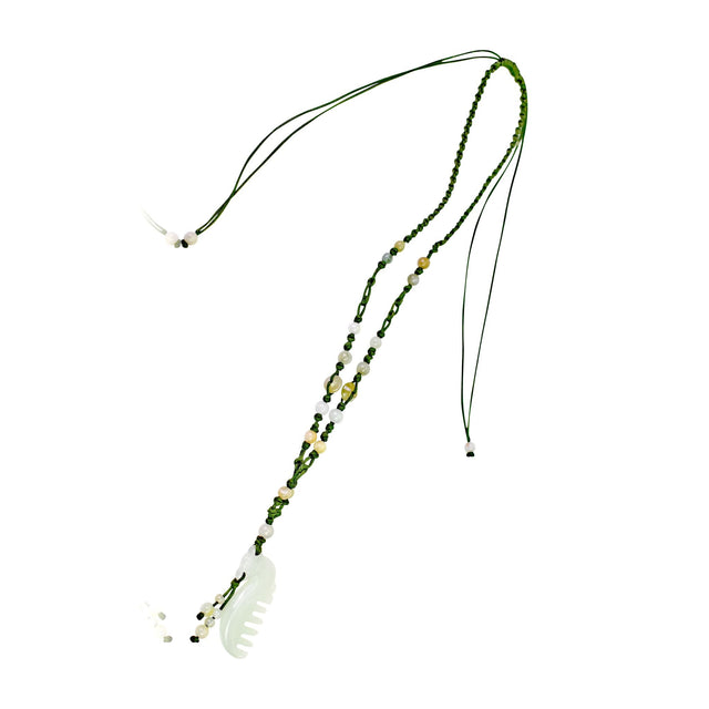 Stylish Comb Handmade Jade Necklace PendantNecklacesSerenity Jade