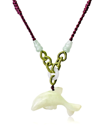 Handmade Mystical Dolphin Pendant a Unique Jewelry Necklace for Women Dolphin Necklace Mother’s Day Gift