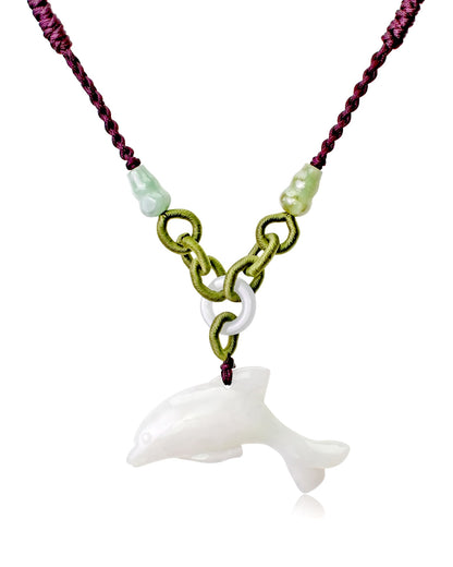 Handcrafted Mystical Dolphin Pendant a Unique Jewelry Necklace for Women Dolphin Necklace Mother’s Day Gift