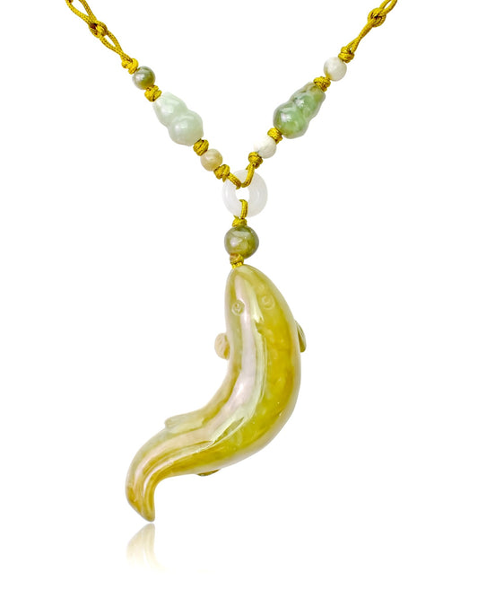 Men American Eel A Eel Mens Jade Necklace Symbolizing Resilience and Flexibility Father’s Day Gift