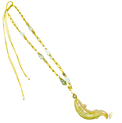 American Eel A Eel for Mens Jade Necklace Symbolizing Resilience and Flexibility Anniversary Gift