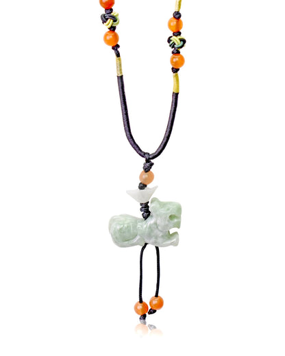 Tiger Jewelry a Jade Tiger Pendant for Unisex Birth Year Tiger for Courage And Passion Mother's Day or Father's Day Gift