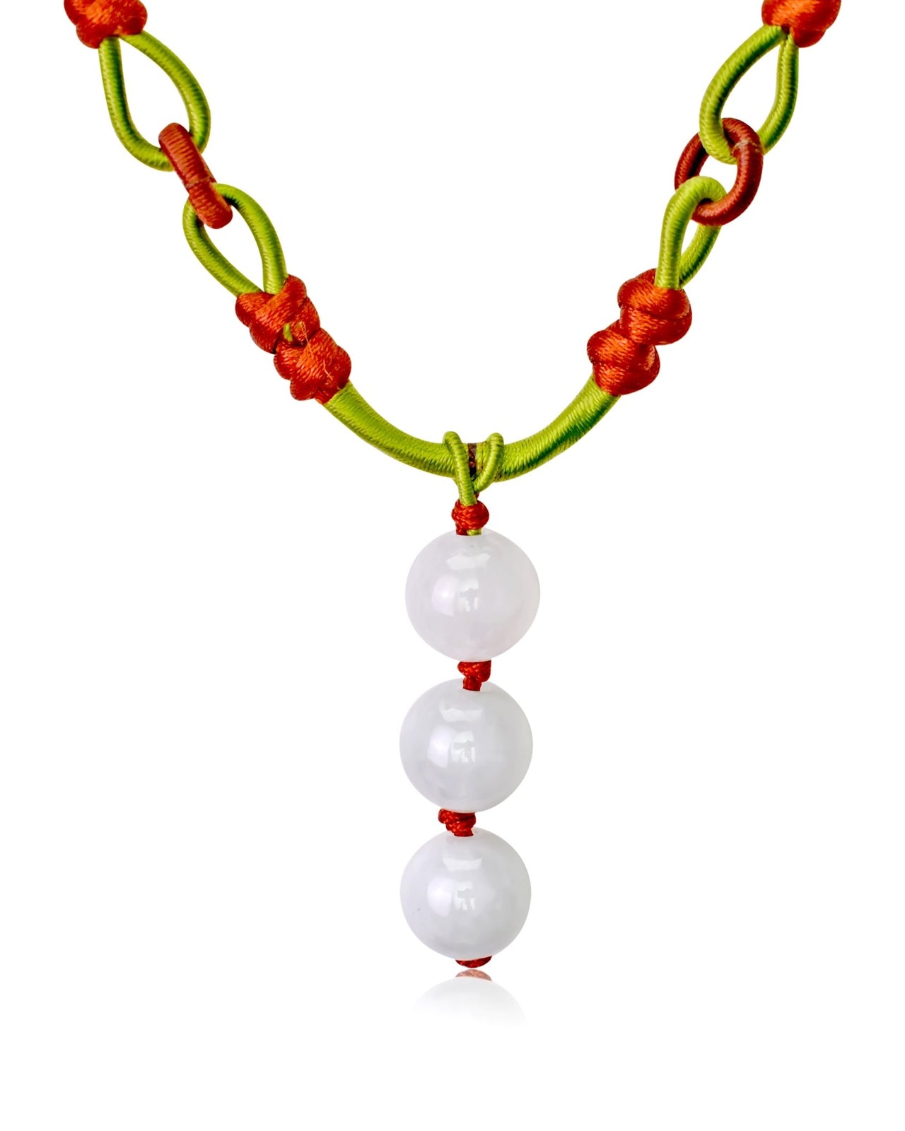 Triple Classy Beads Jade Necklace Pendant - Embrace Strength and PeaceNecklacesSerenity Jade