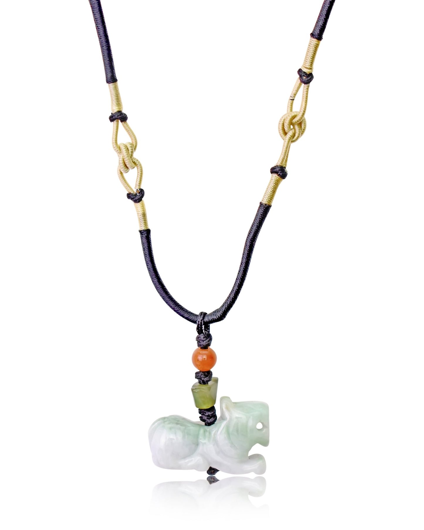 Unleash the Bold Power of the Tiger with Our Exquisite Jade NecklaceNecklacesSerenity Jade