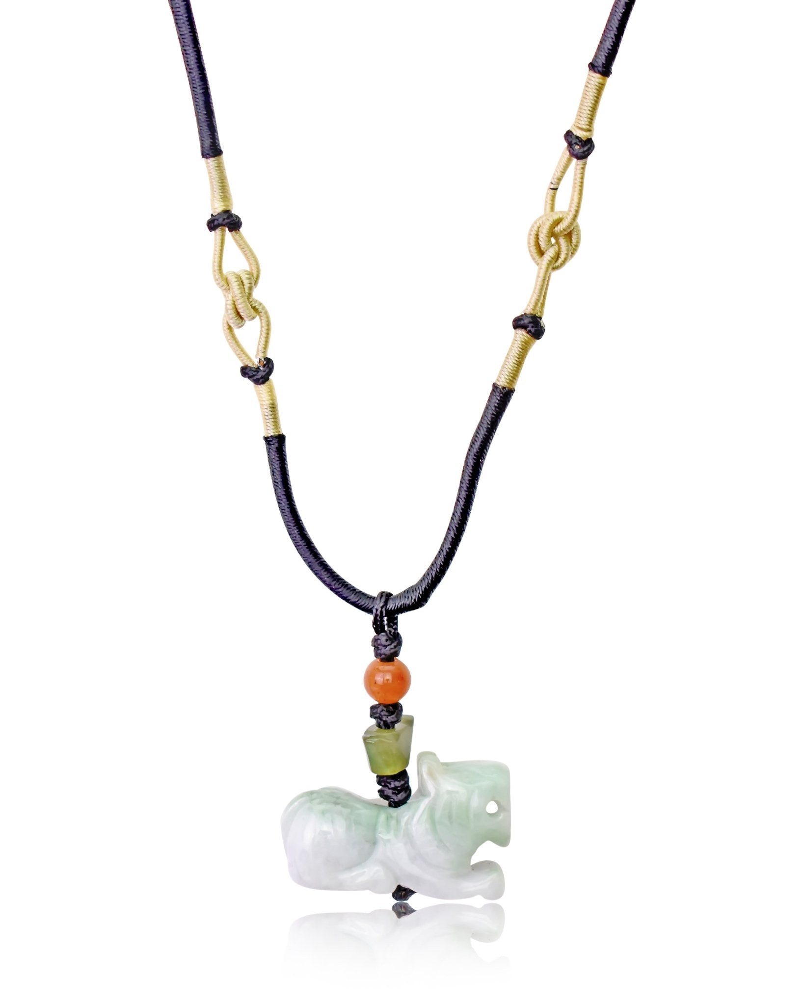 Unleash the Bold Power of the Tiger with Our Exquisite Jade NecklaceNecklacesSerenity Jade