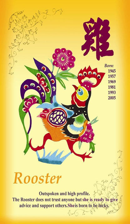 Year of the Rooster Post Card, Front Side