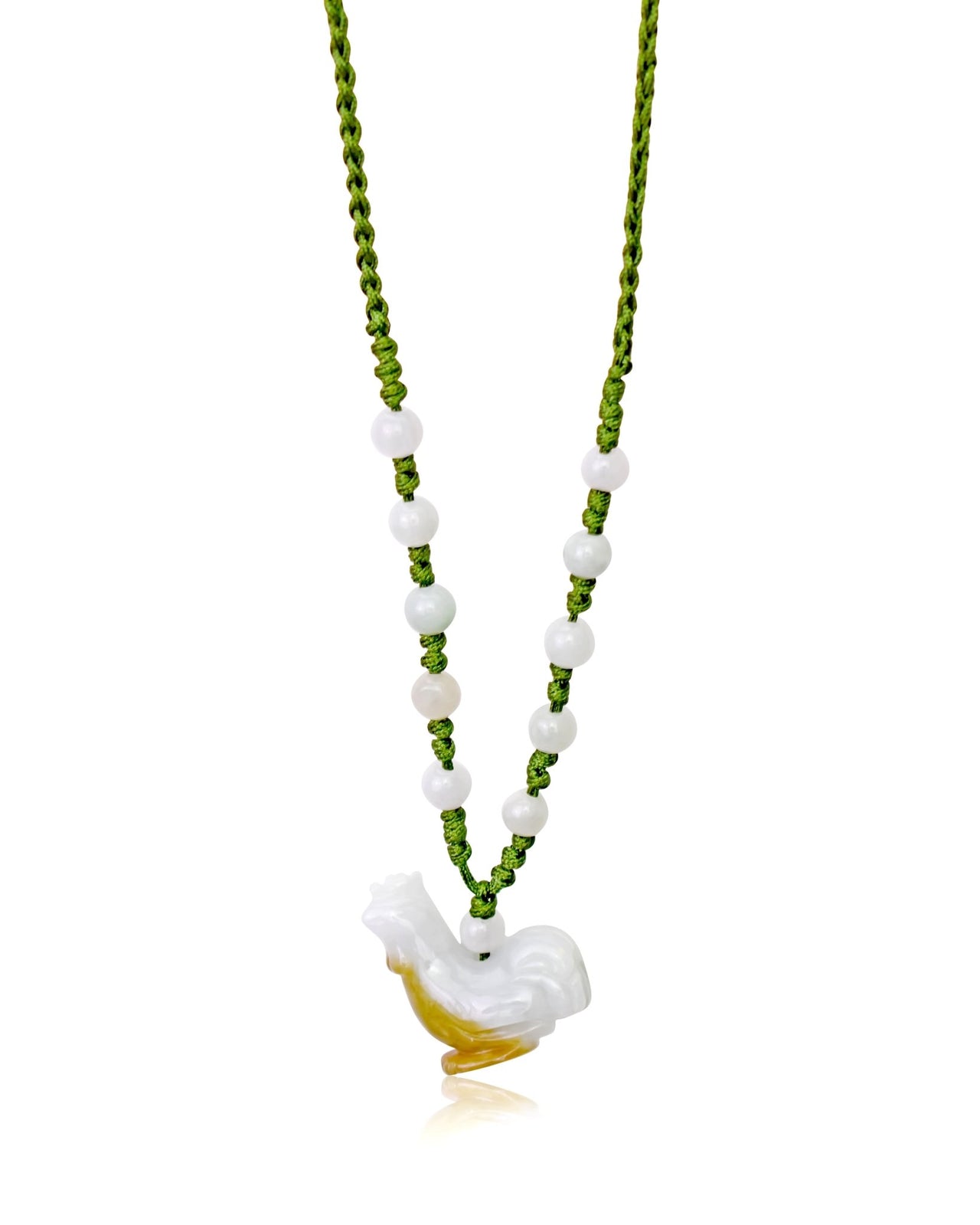ROOSTER NECKLACE FOR UNISEX CHINESE SIGN ROOSTER A ZODIAC SIGN NECKLACE FOR ANNIVERSARY GIFTSerenity Jade