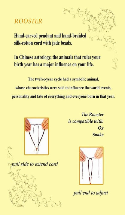 Year of the Rooster Post Card, Back Side